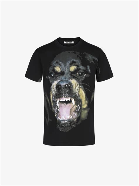 givenchy rottweiler shirt knock off|Givenchy rottweiler graphic shirt.